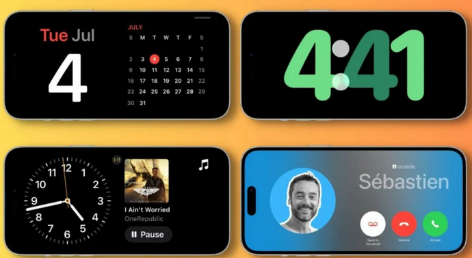 浚县苹果手机维修分享iOS17横屏充电待机显示有什么好处 