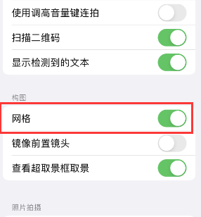 浚县苹果手机维修网点分享iPhone如何开启九宫格构图功能 