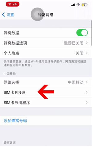 浚县苹果14维修网分享如何给iPhone14的SIM卡设置密码 