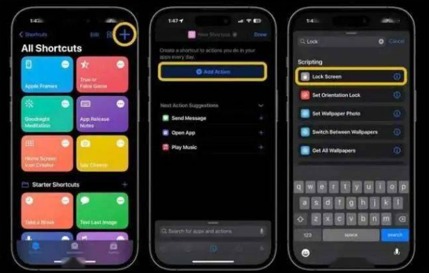 浚县苹果14锁屏维修店分享iPhone14升级iOS16.4后如何创建锁屏快捷方式 